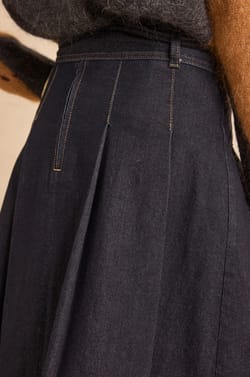 VICK denim skirt;${refinementColor}