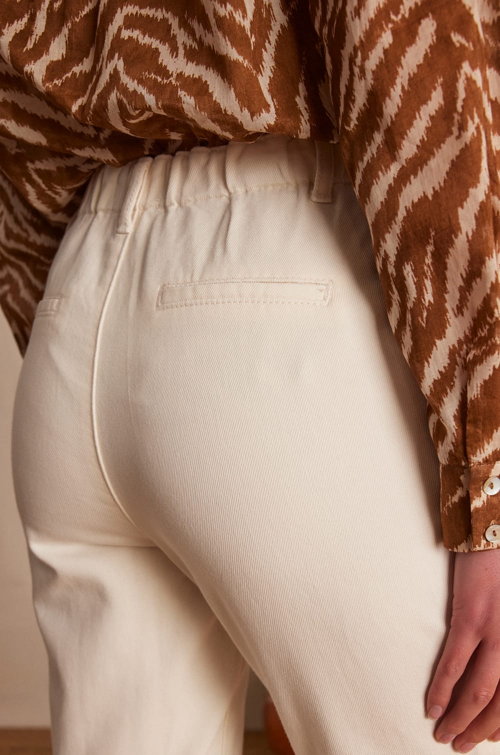 SABIL cotton chino trousers;${refinementColor}