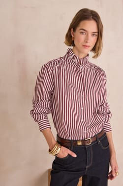 Blouse &agrave; rayures en 100% coton DOUCE;${refinementColor}
