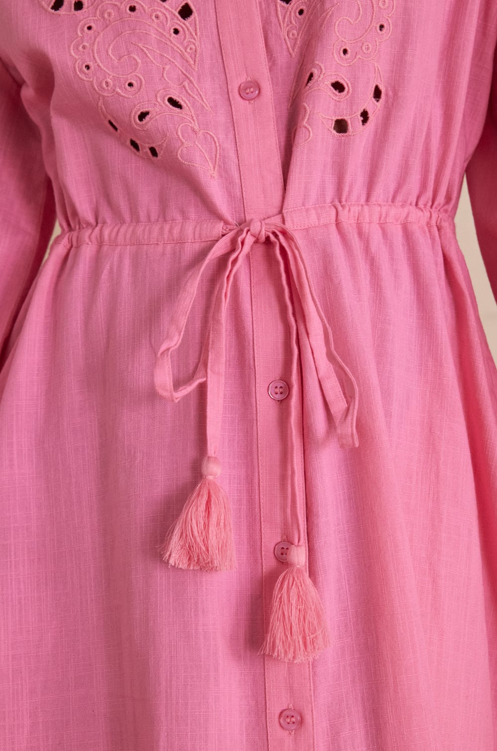 Robe longue LIVE en coton;${refinementColor}