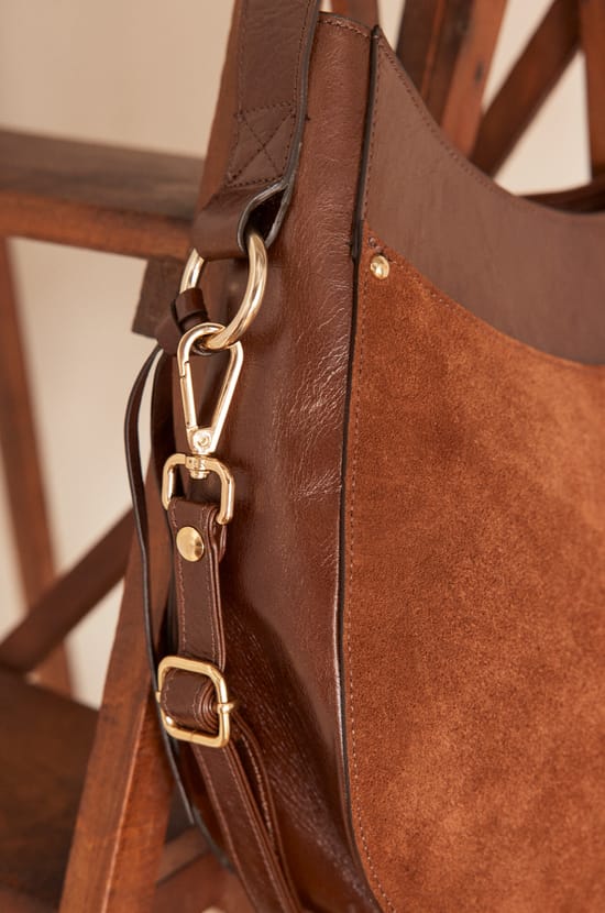 LOU mini leather bag;${refinementColor}