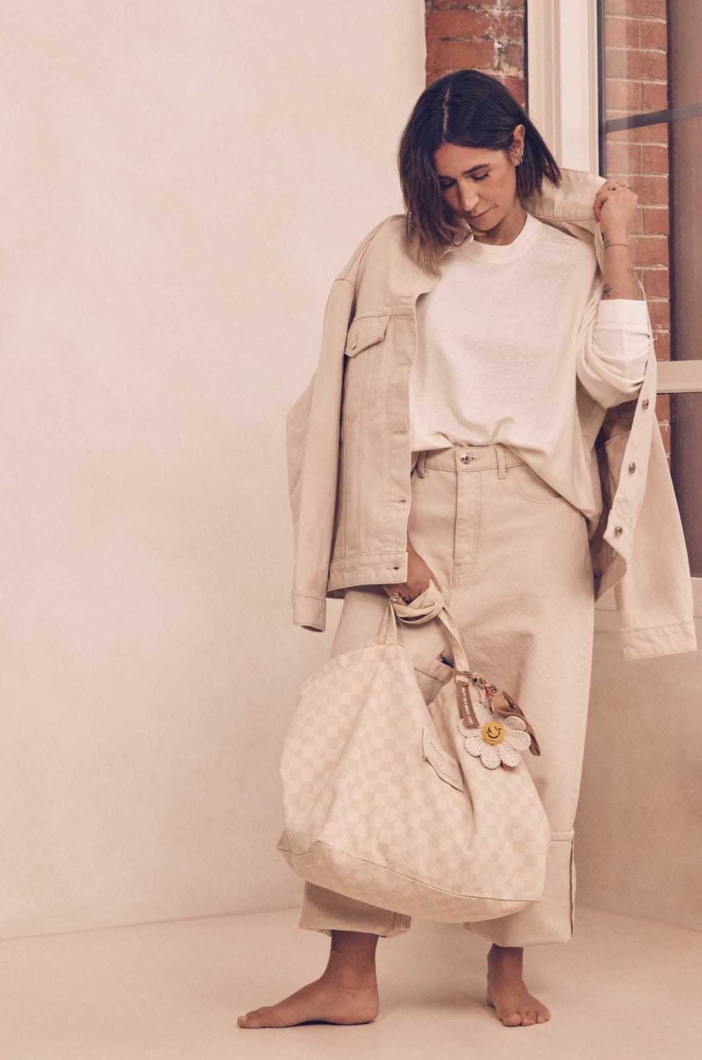 Jean ultra oversize en coton Audrey Lombard x Maison 123 TOM;${refinementColor}