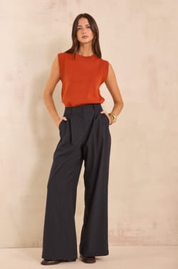 FLAUBERT striped wide pants;${refinementColor}