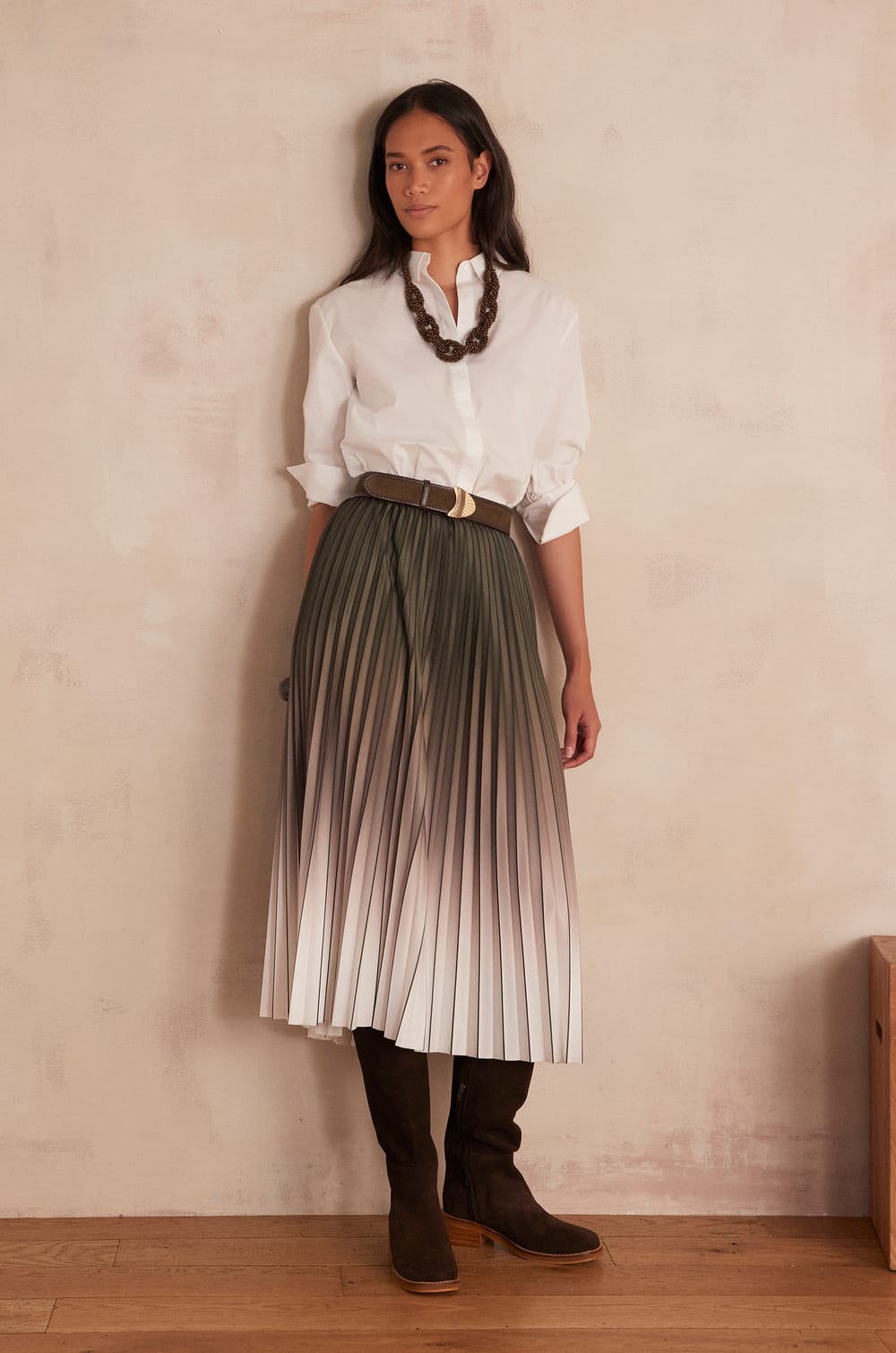 Jupe pliss&eacute;e DARCY;${refinementColor}