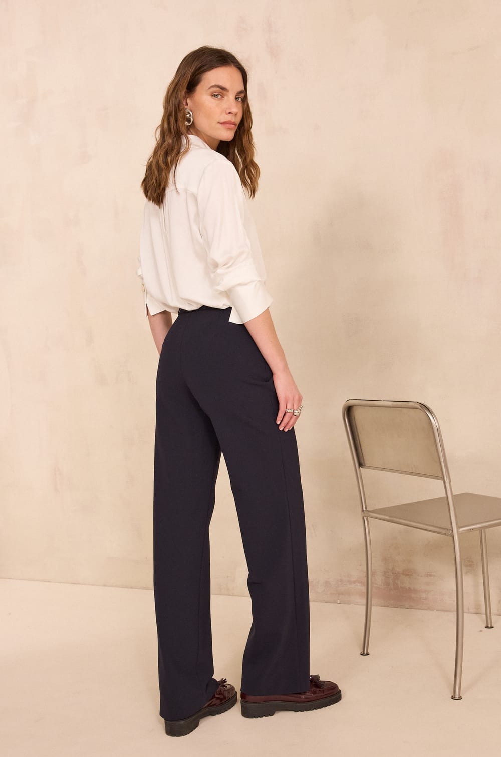 HUBERT sailor-style trousers;${refinementColor}