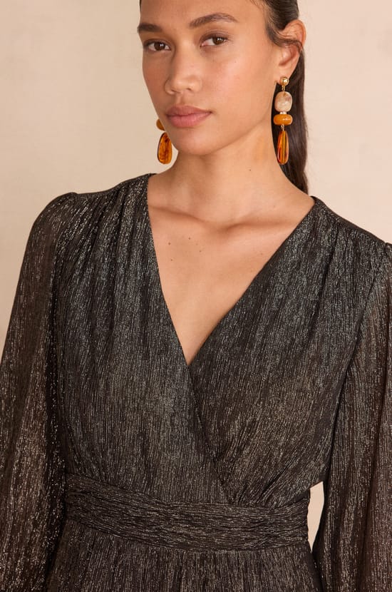 Robe longue iris&eacute; LOUMIA;${refinementColor}