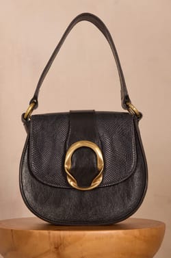 Black bovine leather bag VALENTIN;${refinementColor}
