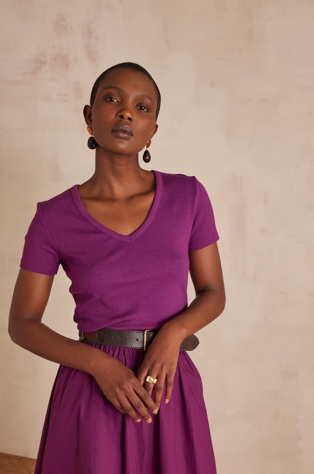 ADAM cotton T-shirt;${refinementColor}