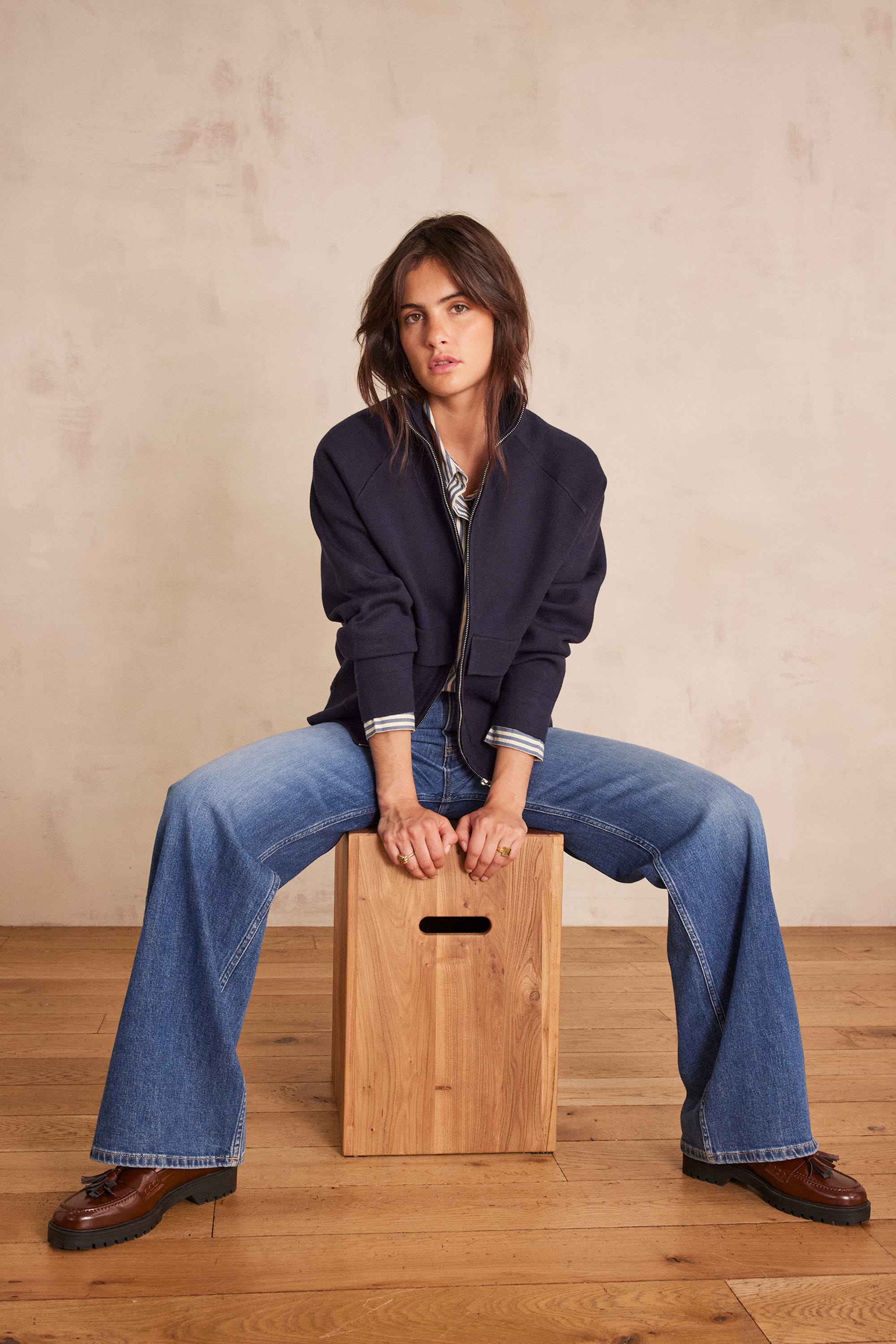 SANDY Wide-Leg Jeans woman | STONE USED | Maison 123
