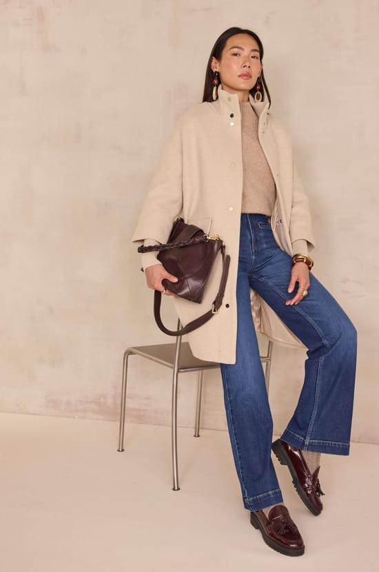 Pull col montant en 100% cachemire 4 fils BRADLEY;${refinementColor}