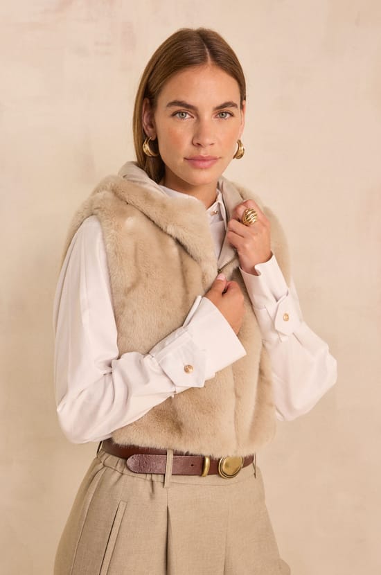Light taupe scarf ROXIE;${refinementColor}