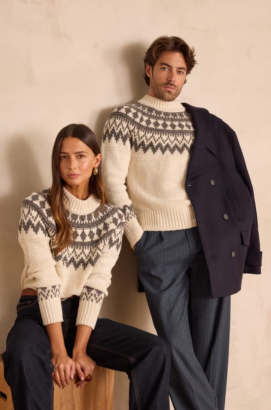Unisex turtleneck jumper TEMERAIRE in wool;${refinementColor}