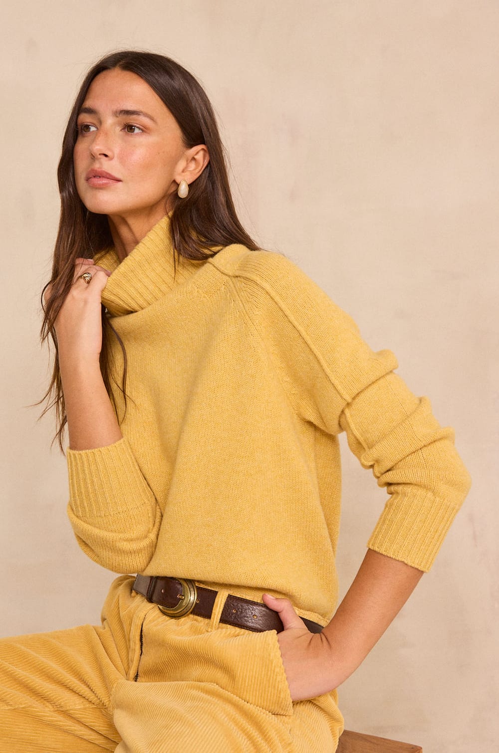 Pull &agrave; manches longues en laine ALPHONSE;${refinementColor}