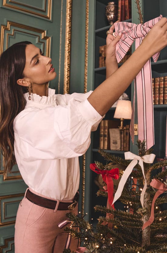 SIA blouse in 100% katoen;${refinementColor}