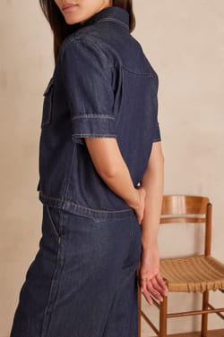 Chemise SIDO en jean;${refinementColor}