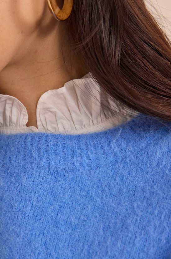 Phoebe 3/4 Sleeve Pullover;${refinementColor}