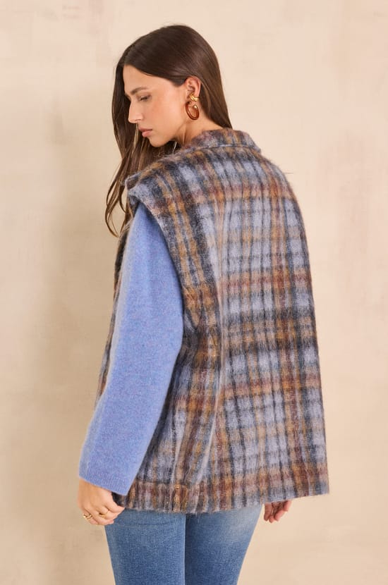 DJODDY sleeveless coat mixed wool;${refinementColor}