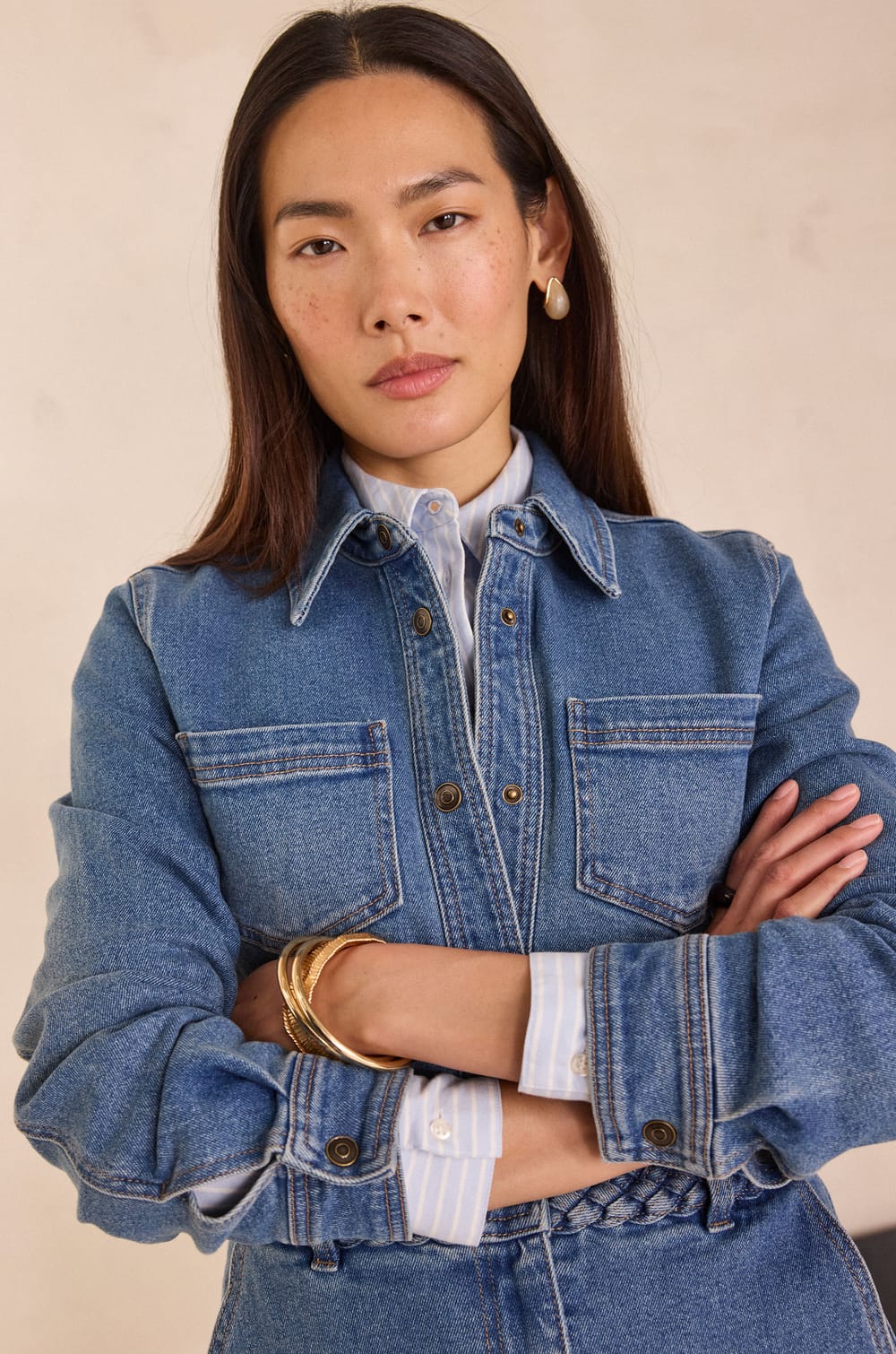 Robe en jean BLAIRE;${refinementColor}