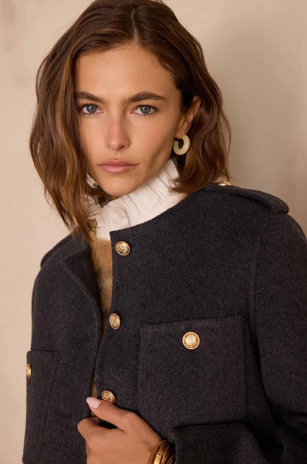 PERINE wool jacket;${refinementColor}