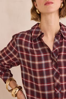 Chemise &agrave; carreaux BABYLON;${refinementColor}