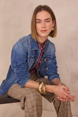 SOPHIE denim jacket;${refinementColor}