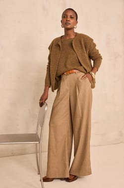 Pull sans manches anthracite en laine m&eacute;lang&eacute;e AUGUSTIN;${refinementColor}