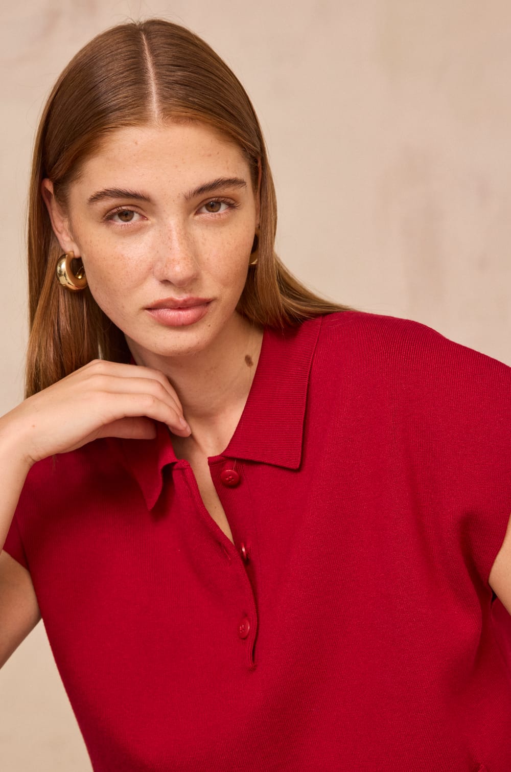 Sleeveless sweater AGLAE;${refinementColor}
