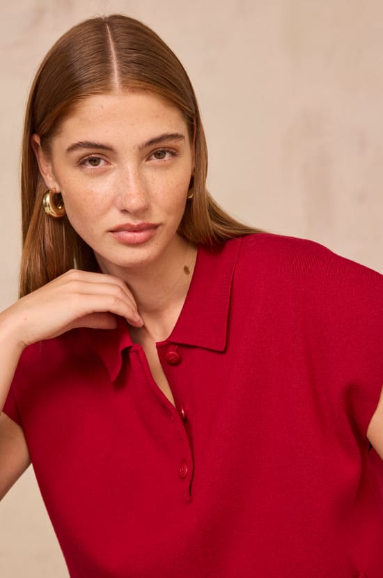 Sleeveless sweater AGLAE;${refinementColor}