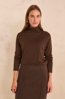 T-shirt manches longues en coton m&eacute;lang&eacute; FERGUIE;${refinementColor}