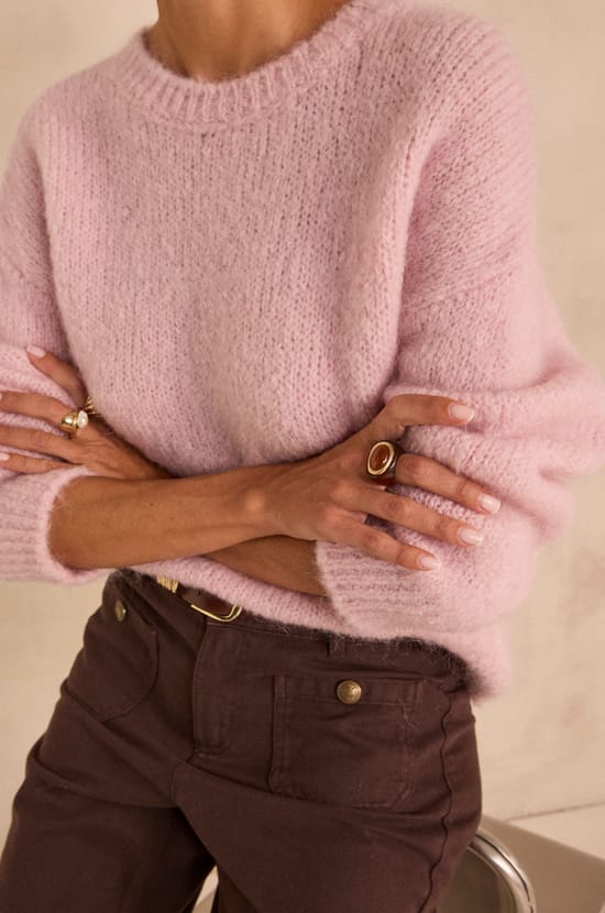 ANASTASIA blended mohair sweater;${refinementColor}