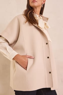 FORTUNE wool cape;${refinementColor}