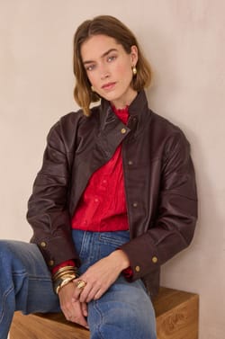 Blouse &agrave; broderie en 100% coton DALILA;${refinementColor}