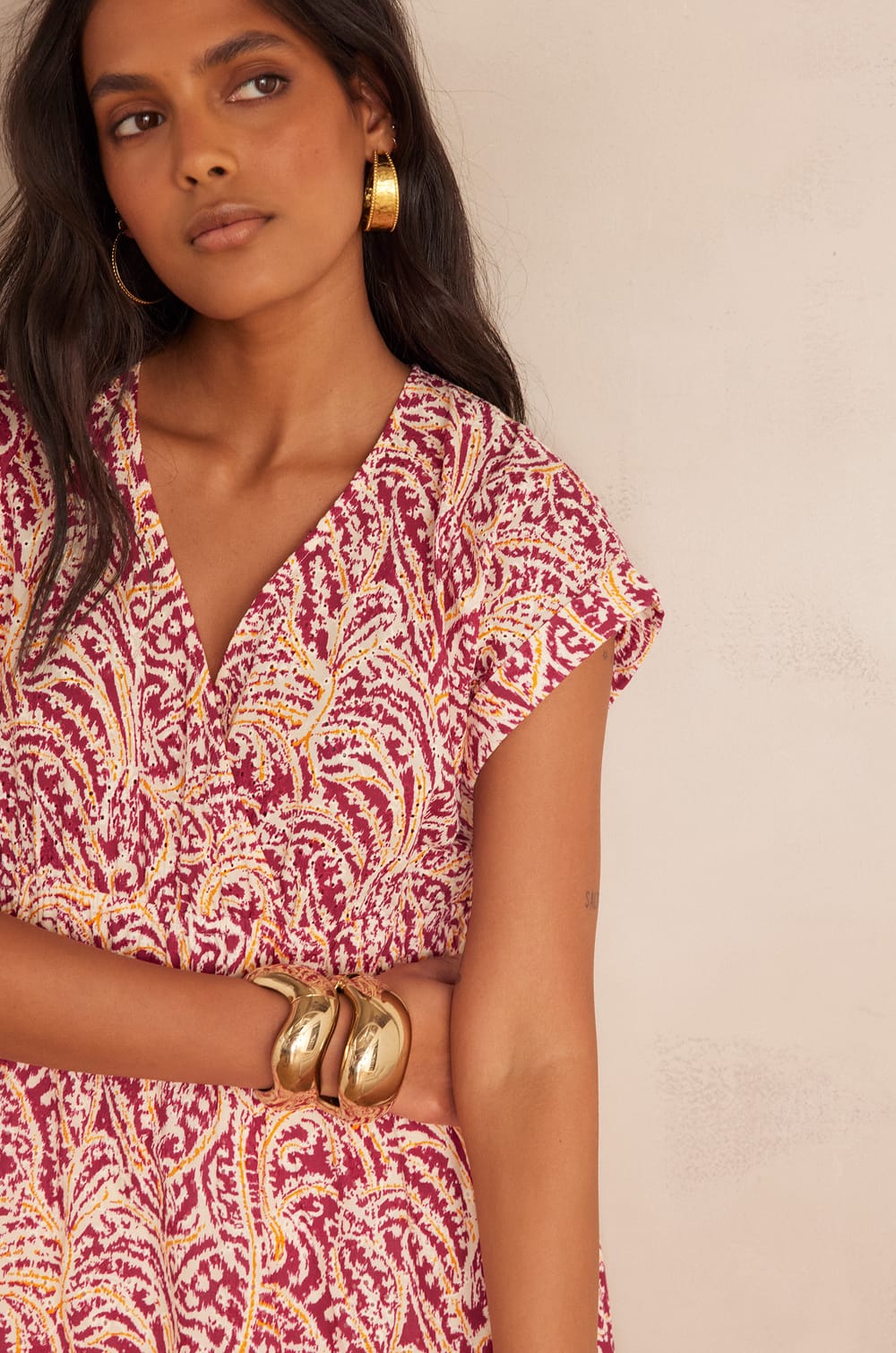 REVE cotton dress;${refinementColor}