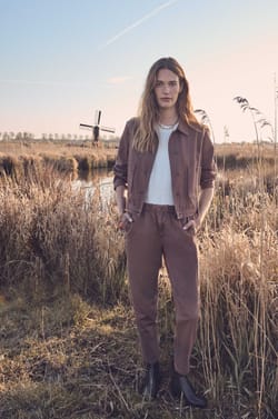 SABIL cotton trousers;${refinementColor}