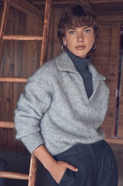 Pull col camionneur en mohair BROOKE;${refinementColor}