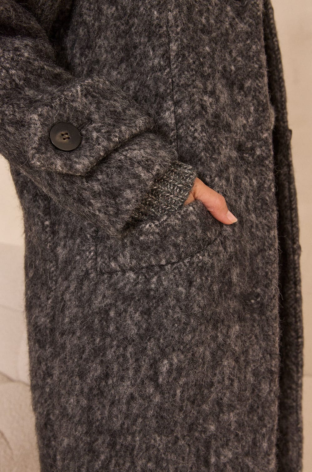 DUKE wool and alpaca blend coat;${refinementColor}