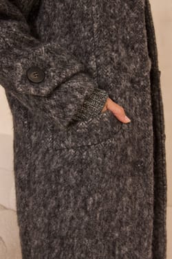 DUKE wool and alpaca blend coat;${refinementColor}