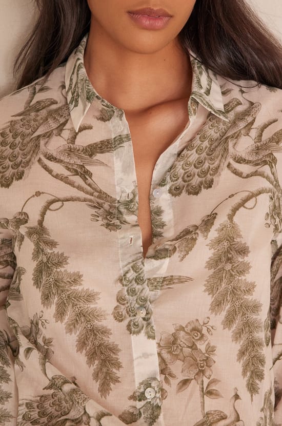 Blouse COLETTE en coton;${refinementColor}