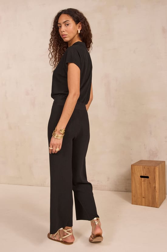 TIBAUT wide fine mesh pants;${refinementColor}