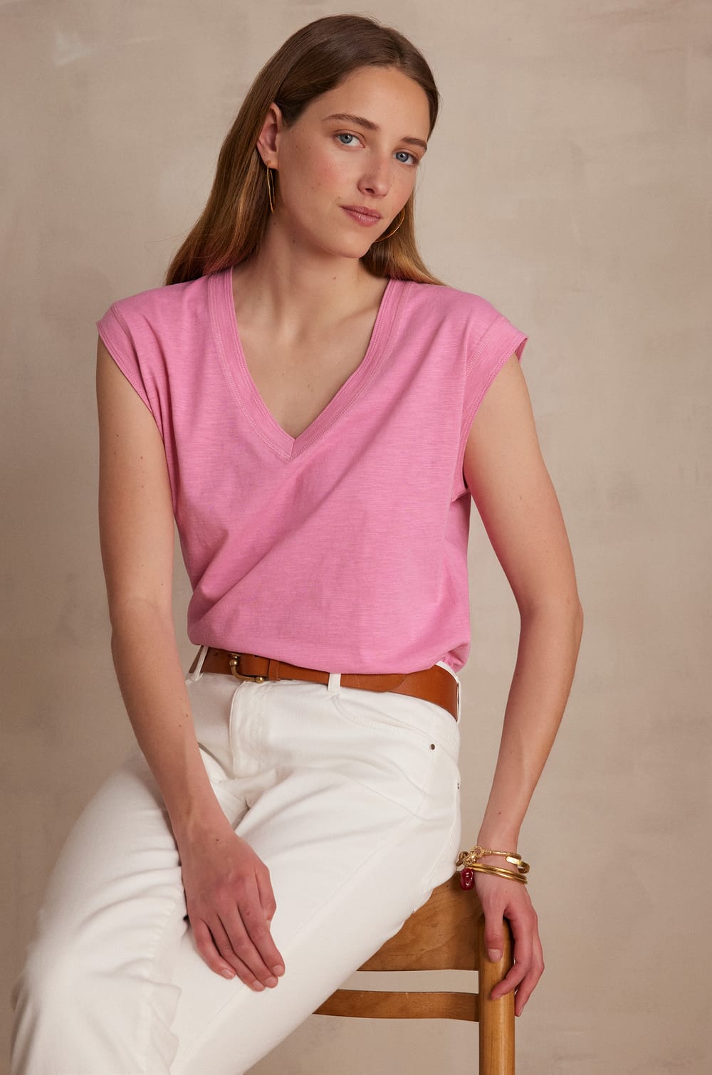 T-shirt DELYA en 100% coton;${refinementColor}