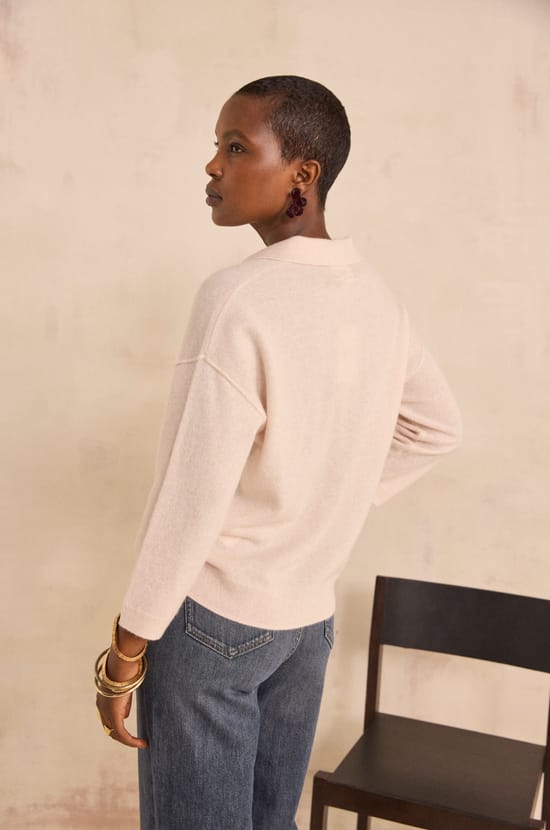 ALICIA long-sleeve cashmere sweater;${refinementColor}