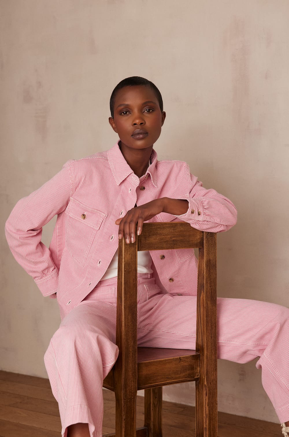 Veste CLARA en jean;${refinementColor}