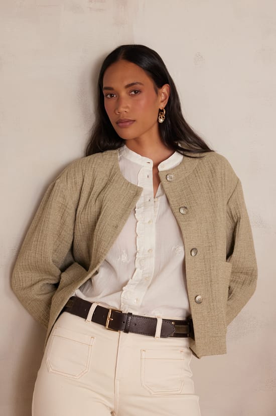 CARMEN cotton jacket;${refinementColor}