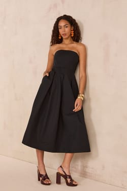 BETTY strapless dress;${refinementColor}