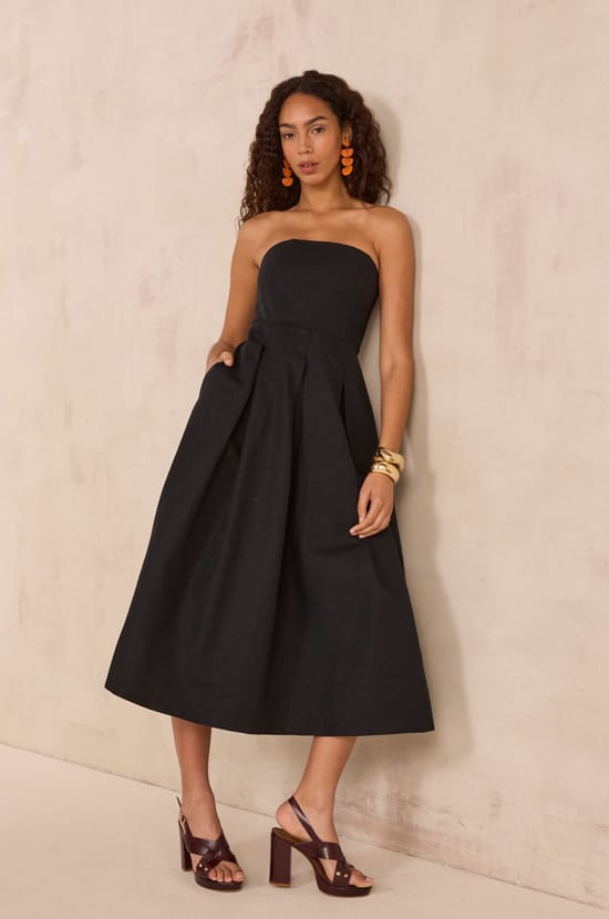 BETTY strapless dress;${refinementColor}