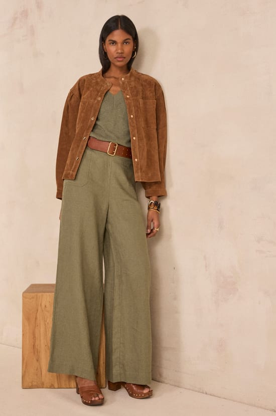 Loose linen pants TERRY;${refinementColor}