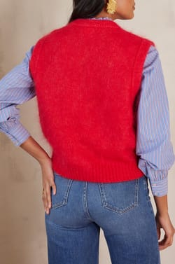 Gilet LOULOU en mohair;${refinementColor}