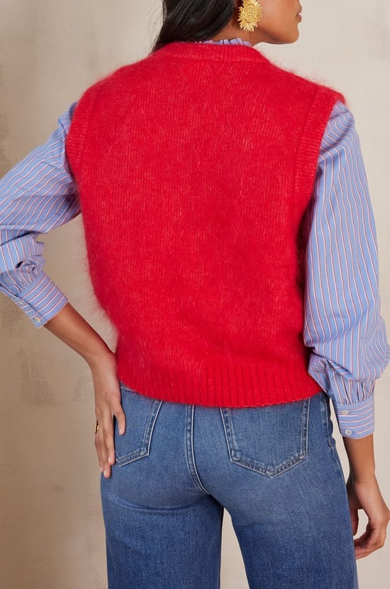 Gilet LOULOU en mohair;${refinementColor}