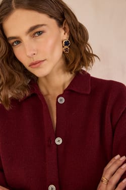 PETER long-sleeved cardigan;${refinementColor}