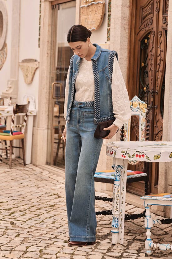 ROSA jeans with braided details;${refinementColor}